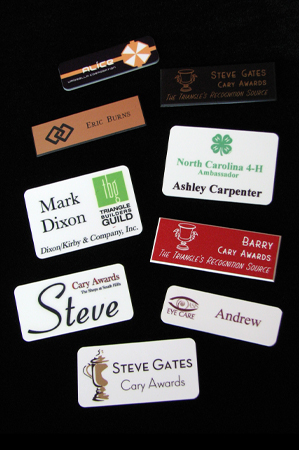 Some of the many nametag possibilities!